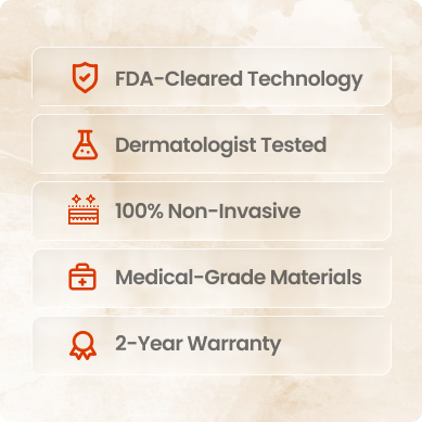 CLINICAL GRADE RESULTS WITH FDA-APPROVED TECH