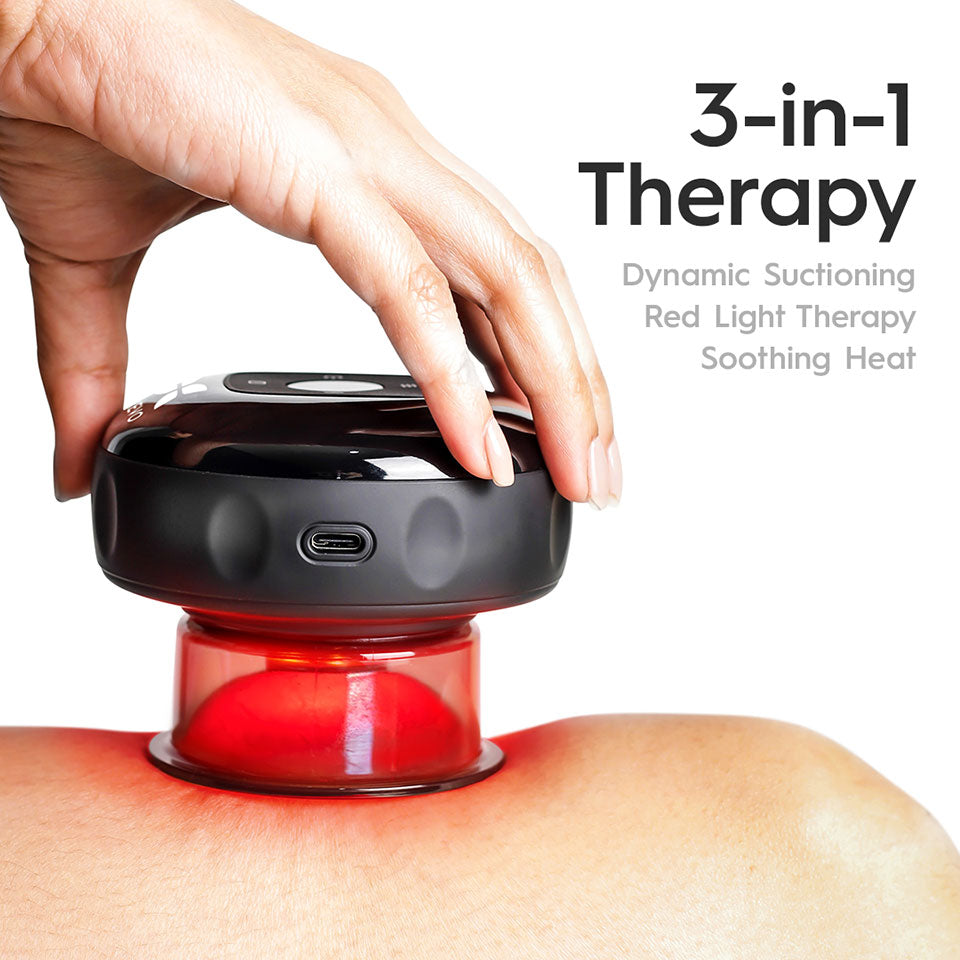 REVO smart cup 3-in-1 suction heat and red light therapy